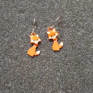Fox earrings
